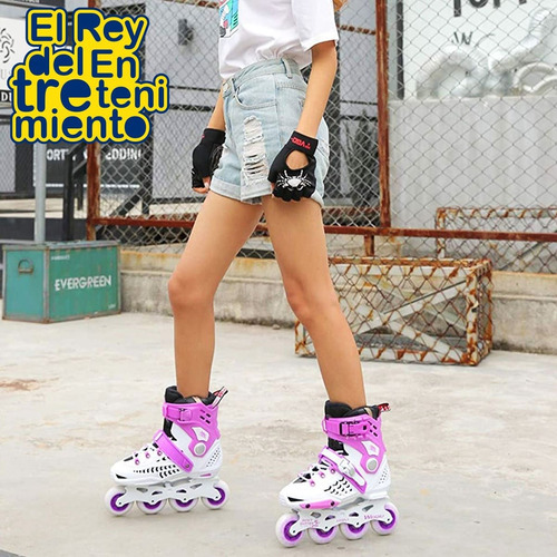 Imagen 3 de 3 de Rollers Profesionales Base Aluminio Abec11 Silicona - El Rey