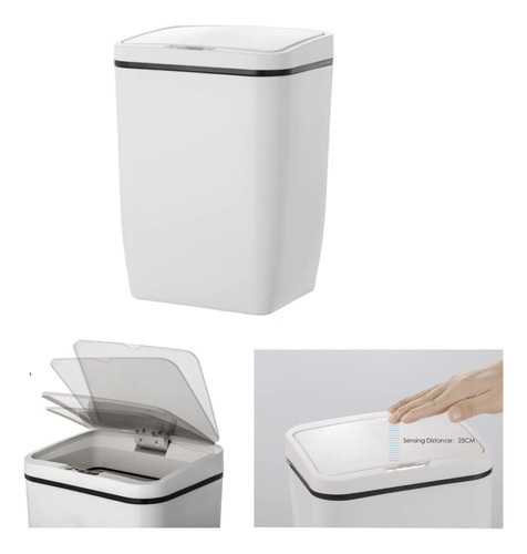 Lixeira Automatica Cozinha Lixo Banheiro Quarto Sensor Forte
