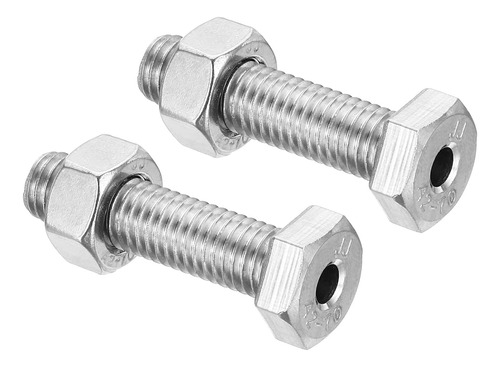 Tornillo Hexagonal Externo Hueco M10x40mm, 2 Juegos De S Cil