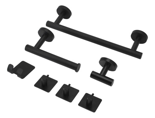 Juego De Toalleros De Acero Inoxidable Para Baño, 7 Piezas,