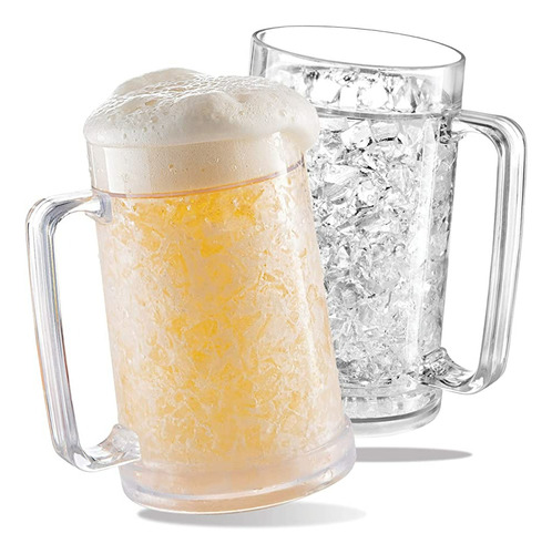 Freezer Mug - Frozen Beer Mug - Double Wall Gel Frosty Freez