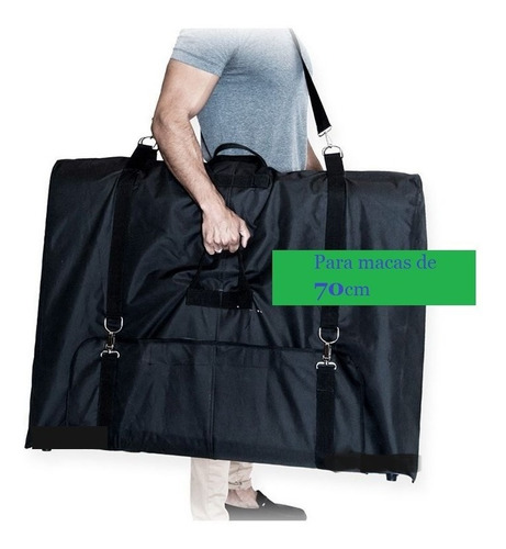 Imagem 1 de 9 de Bolsa 70cm -p/ Macas C/larg. 70cm -nylon C/ Alças -cor Preto