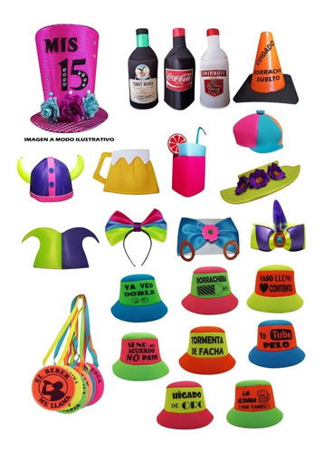 Cotillón, Cotillon Carioca, Gorros Cotillón 15 Años X40 Unid
