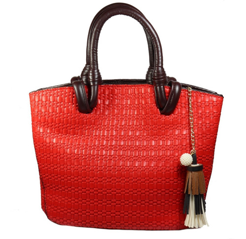 Bolsa Para Dama Casual Detalle Entrelazado Con Llavero Vaga