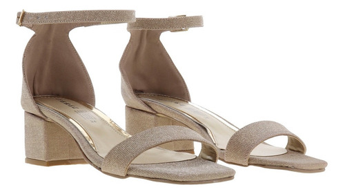 Imagen 3 de 4 de Tacones De Fiesta Mujer Sandalia Modernas Erez Brillos