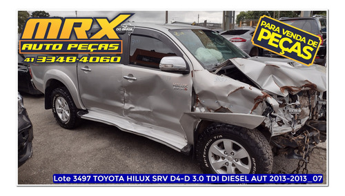 Sucata Toyota Hilux Srv D4-d 4x4 3.0 Diesel Aut 2013 Pecas