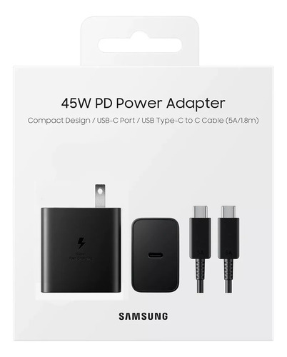 Samsung Cargador 45watts Para Galaxy A54 A14 A34 A24 A74