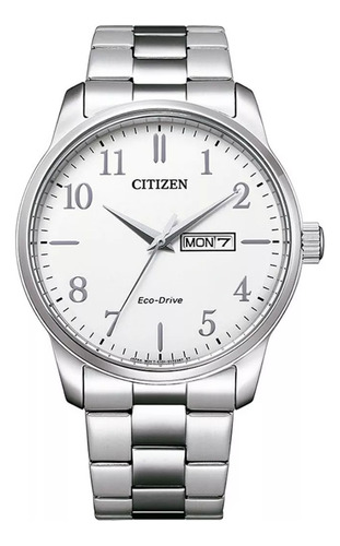 Reloj Hombre Citizen Acero Eco Drive Bm8550 Wr100 Calendario