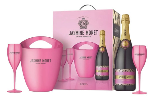 Champagne Jasmine Monet Pink Rosé Kit Regalo Paladarnegro