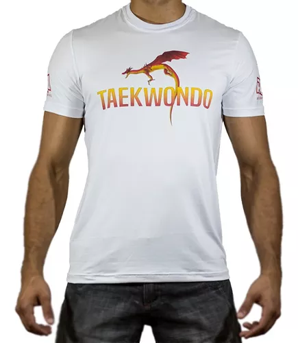 Camisa Camiseta Taekwondo Hangul - FB-2071 - Branca - Fight Brasil