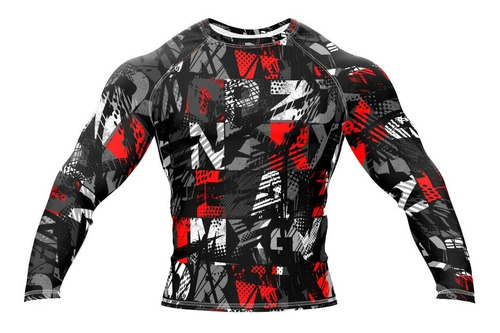 Doxe Jersey Slim Fit Roja Calavera Biker Letra Extreme Sport