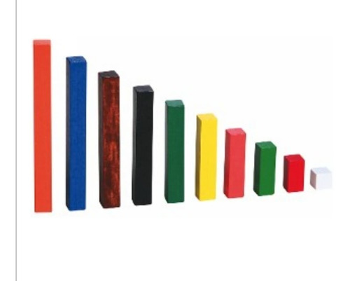 Regletas Colores Cuisenaire Matemática En Madera