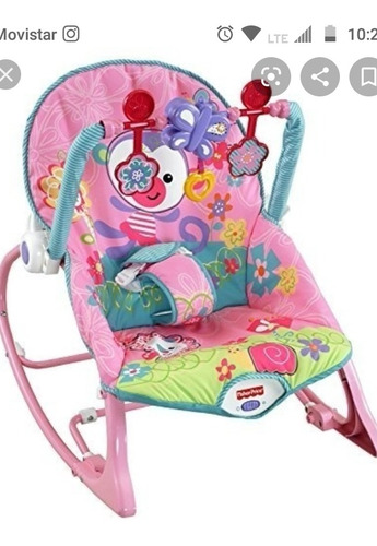Imagen 1 de 10 de Silla Mecedora Fisher Price Crece Conmigo De Niña.