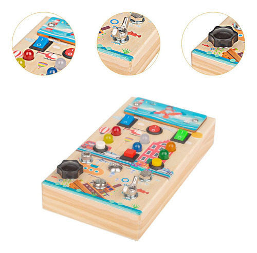 Tablero De Actividades Con Panel De Control De Madera Para