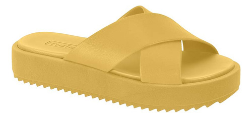 Tamanco Papete Feminino Moleca Slide Tiras Plataforma Flat