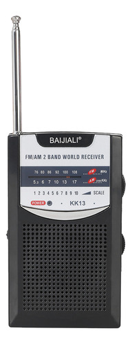 Radio Exterior Kk13 Radio De Bolsillo Que Funciona Con Pilas