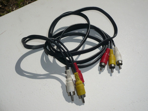 Cable Rca A Rca 3x3 Macho Audio Video Tv Led Dvd Lcd