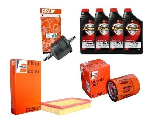 Kit Troca Oleo Filtro Ar Combustivel Gol 1.0 16v 97 98 99 00