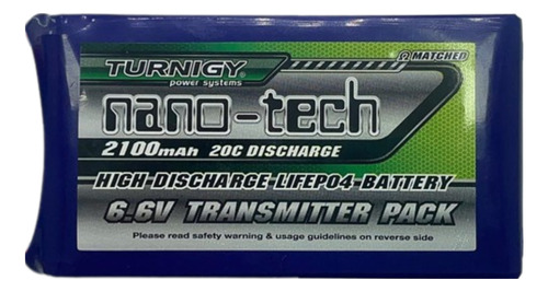 Bateria Turnigy Nano Tech 2100mah 6.6v Pacote Do Transmissor