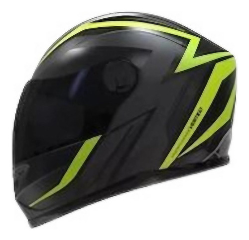 Casco Integral Vertigo V32 Influence En Cycles Color Amarillo Negro Mate Tamaño Del Casco M