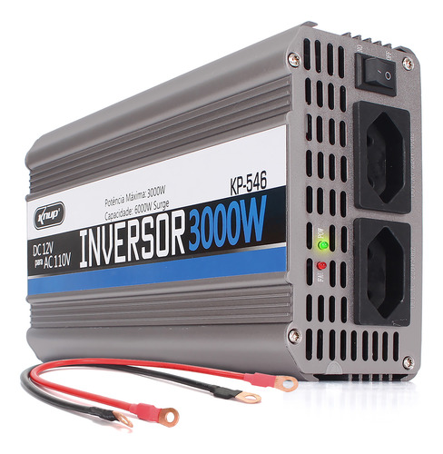 Inversor Tensão Veicular 3000w 12v Para 110v Modificada