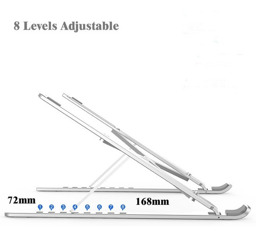 Soporte Notebook Laptop De Aluminio Stand Regulable Portatil