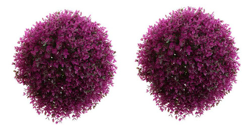 3 Decoración De La Bola De Eucalyptus Púrpura 34cm