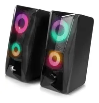 Comprar Parlantes Xtech Incendo, Estéreo Multimedia 2.0, Luces Led