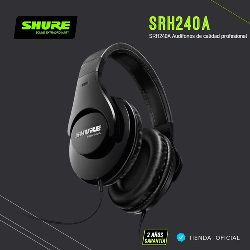 Imagen 8 de 10 de Auriculares Shure Srh240a De Monitoreo Tipo Cerrado