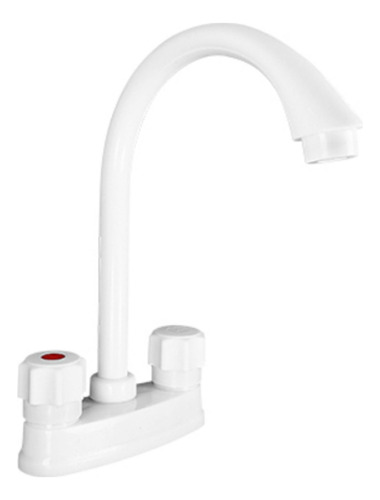 Mezcladora Llave Lavabo 25.5cm Blanco Aquaway Tipo Bar