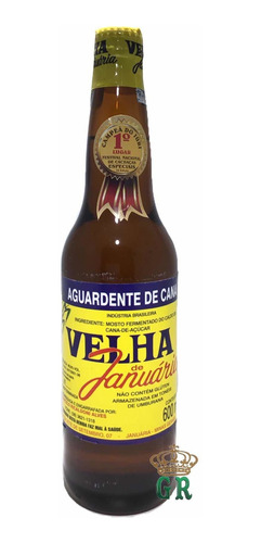 Aguardente Velha Januária 600ml Umburana /pinga, Cachaça,top