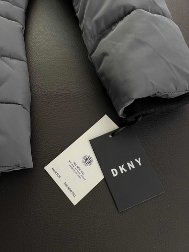 Chamarra Para Dama Dkny Talla Chica Gris Nueva Y Original