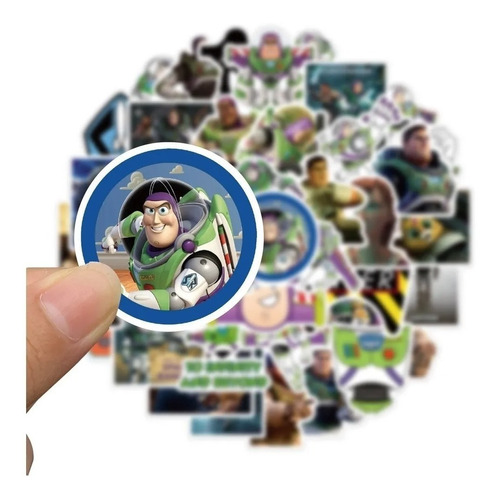 Stickers Autoadhesivos - Buzz Lightyear (50 Unidades)