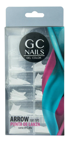 Tips Puntas De Lanza 100 Piezas Blanco. Gc Nails