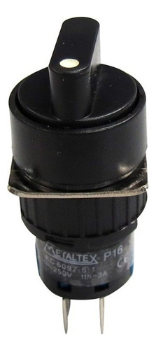 Chave Seletora 16mm 3 Posições 2 Rev P16l3r - Metaltex (i)