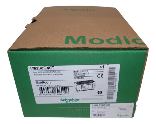 Clp Schneider Tm200c40t Controlador 24 Entradas E 16 Saídas
