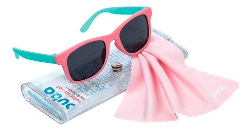 Imagem 10 de 10 de Óculos De Sol Rosa Bebe Infantil 100% Uva Uvb Flexível 0-36m