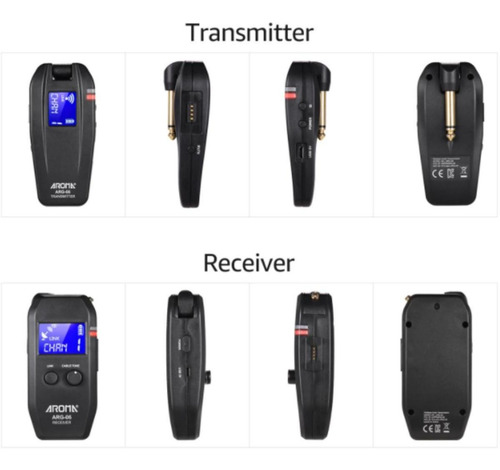Transmissor Sem Fio Para Guitarra Aroma- Arg-06
