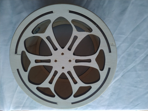 Carretilha De Madeira Para Pipa 25 Cm Com Rolamento