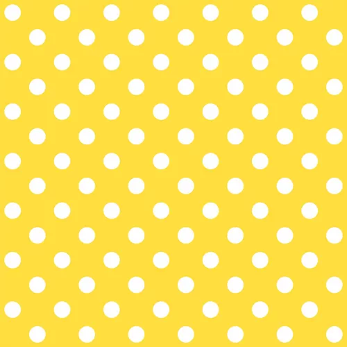 Tecido Tricoline Poá Bola Média Fundo Amarelo Bebê (5 mm)- Peripan - 50 x  150 cm - Artesanalle Tecidos
