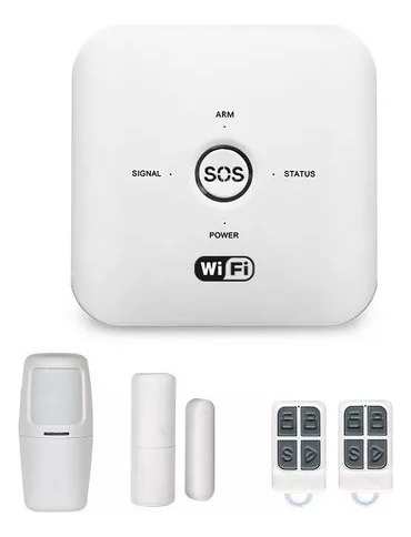 Sistema De Alarma Wifi- Gsm 4g Para 24 Zonas Inalámbricas