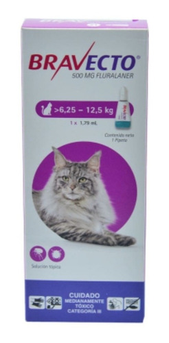 Bravecto Gato 6.25 A 12.5 Kg 