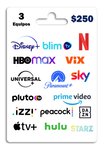 Net-flix, Disney, Star, Prime, Hbo, Paramount Todo Incluido!