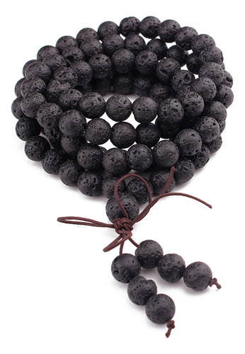 Y1b Collar Con Forma De Rosario Budista Con 108 Cuentas