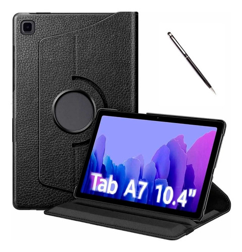 Capa Para Galaxy Tab A7 10.4 T500 T505 + Pelicula + Caneta Cor Preto