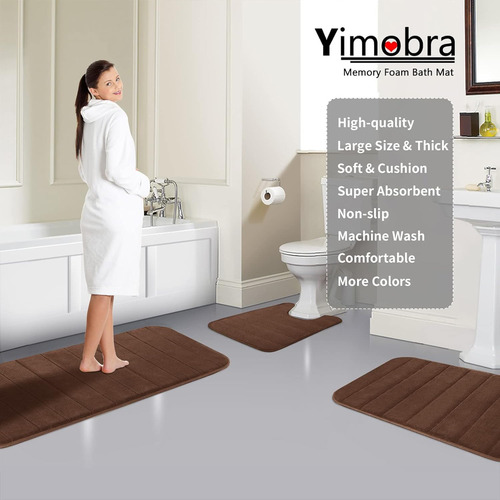 Alfombrilla De Bano De Espuma Viscoelastica Yimobra, Tamano