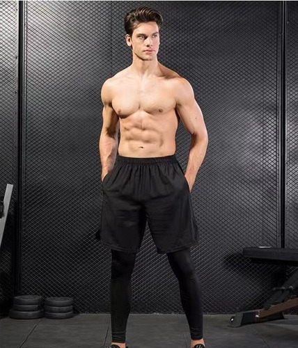 . Pantalon Licra Deportiva Correr Compresión Con Short 2 En