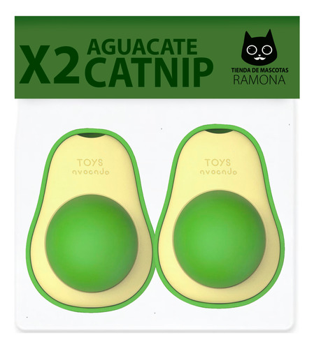 Aguacate Catnip Gato Gatos Bola Hierba Gatera X 2 Unidades