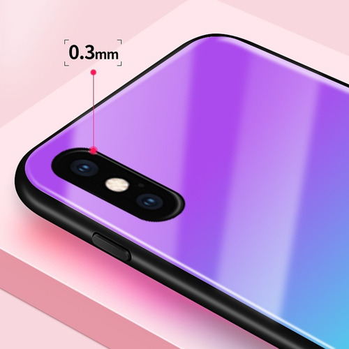 Imagen 3 de 7 de Protector iPhone Xs Max Lujo + Simil Vidrio Camara 24 Hs