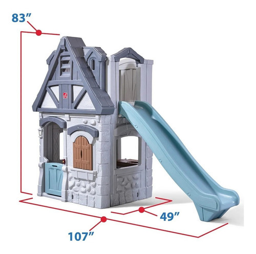 Juguetes Step 2 Enchanting Adventures Story 4133kr Color Blanco, Gris y Azul Enchanting Adventures Story playhouse